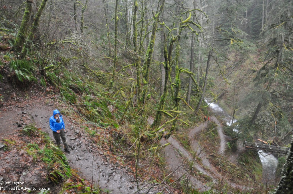 On the winding path to Oneonta Falls