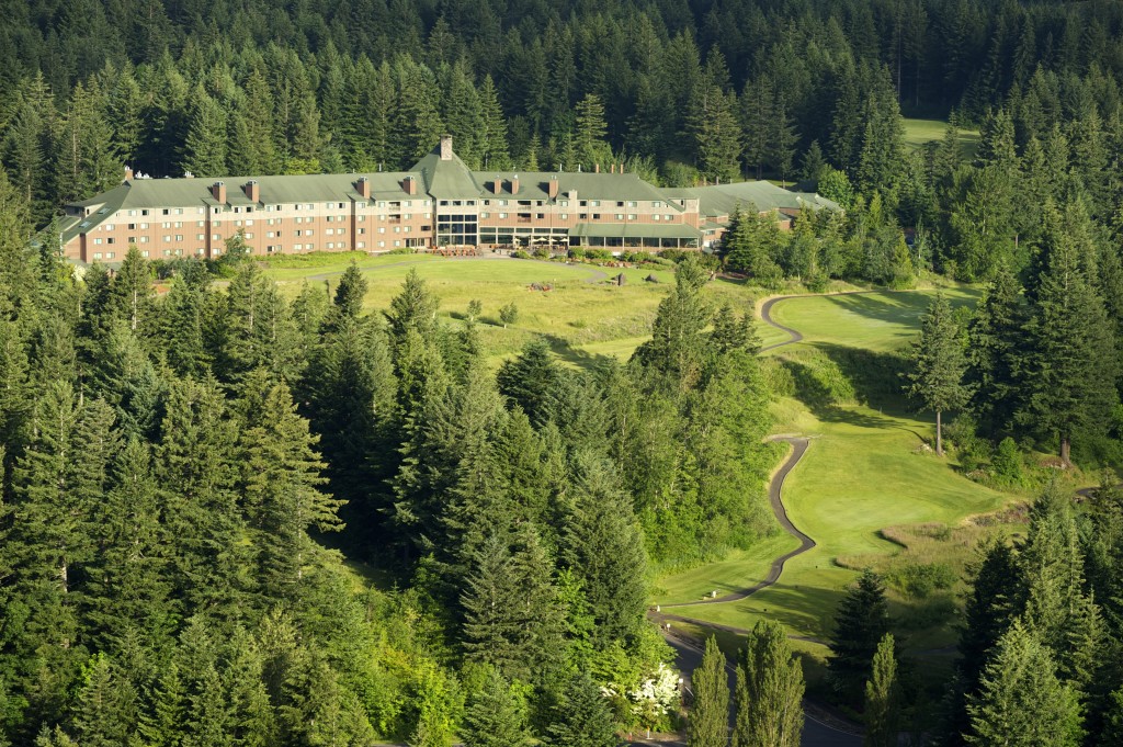 Skamania From the air