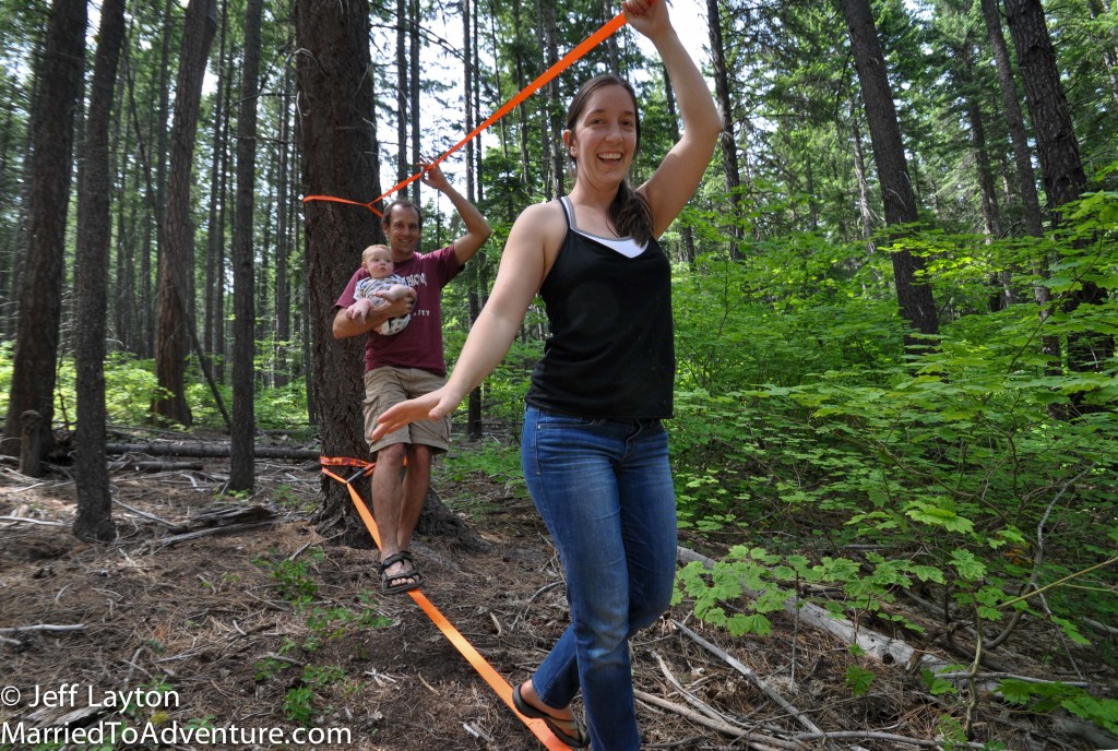 The family the slacklines together stays together 