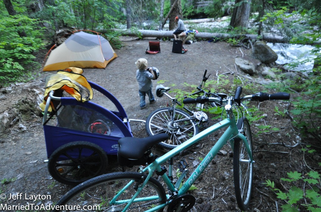 Since the Forest Service road was closed to vehicle traffic, we had this campground all to ourselves for the night